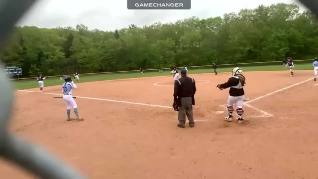 Line drive base hit.