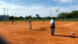 Joselyn Castagner RBI single down the line