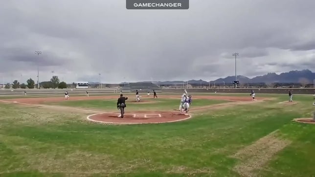 Bubba Urenda #2 (LCHS) Playing Defense @ 3rd Base for a double play with Nick Playing @ 2nd base