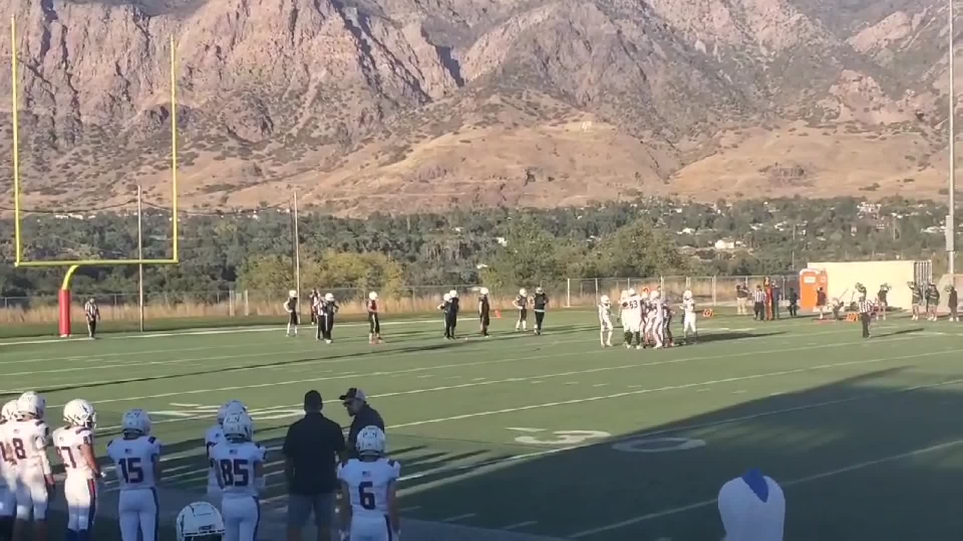 touch down 1 of 6 by RB.#19 P. Owda