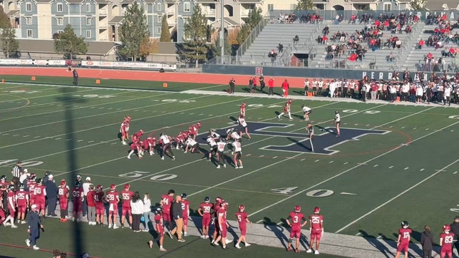 53 yard rushing TD against Weber in playoffs