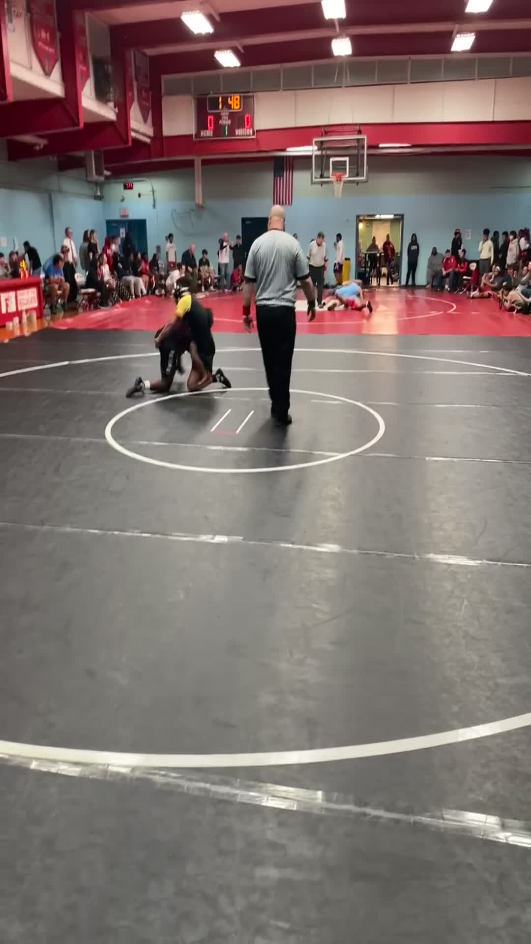 My First wrestling match back In December.