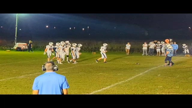 Panthers first down run, Zackary Feikema, 67.