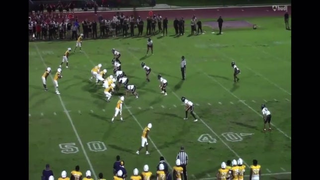 Interception and carry for 20 yards