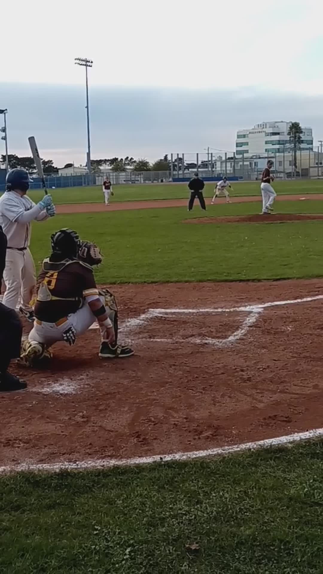great pitching.. arm gets a little tired.. relief action to prevent big inning.. freshman with quick feet makes play.. TEAMWORK