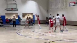 Nitai Martel with the corner three, assisted by Caleb Knoll.