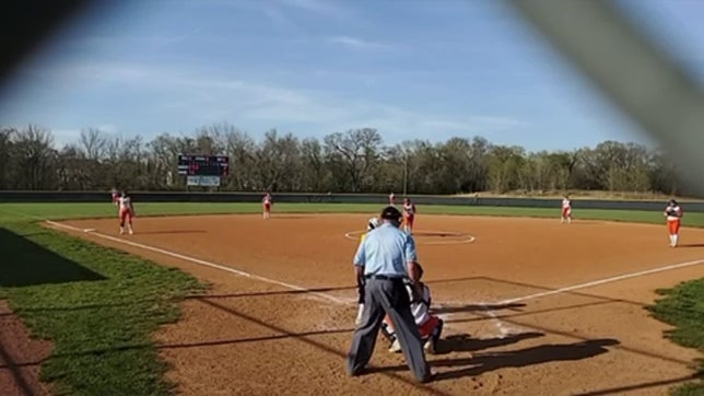 Haylee Williams inside the park home run off double