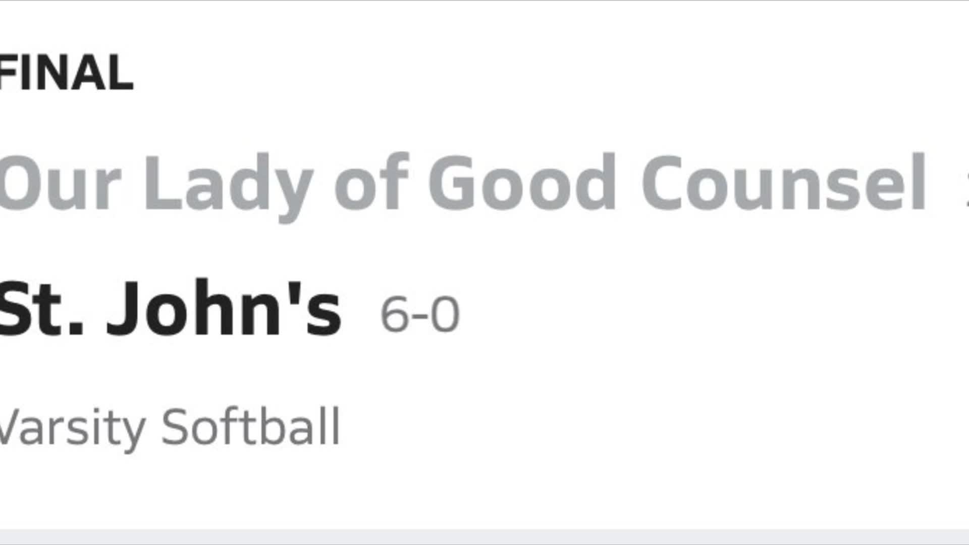 St John 3 Good Councel 0