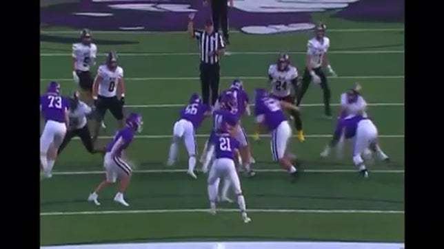 Ryker Cordero off the edge for the tackle