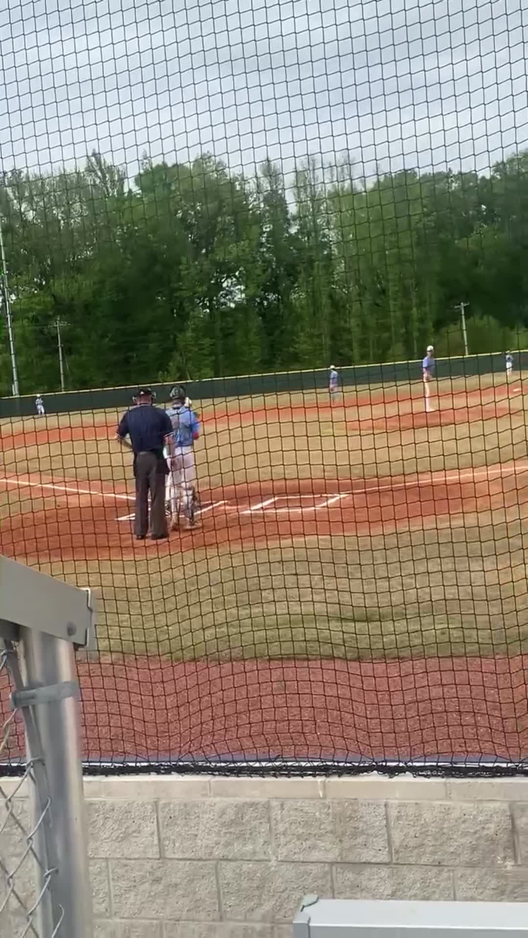 Base hit single to left center
