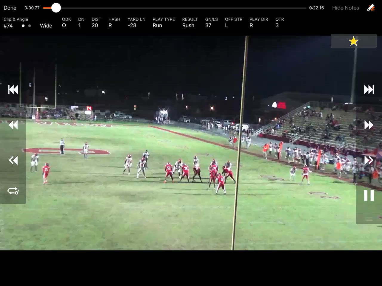 Big carry against Escambia