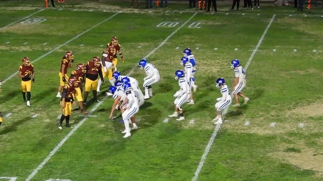 AJ Lealofi causes and recovers a fumble to keep the Immanuel Eagles out of the end-zone late in the 4th Quarter on 12-5-2025