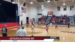 Ge'Kayla Goins Game Highlights vs NC Leadership Academy