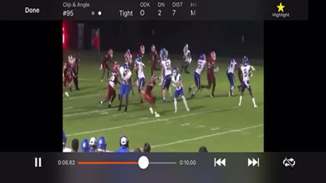 Catch in the in zone. Touchdown Blue Devils