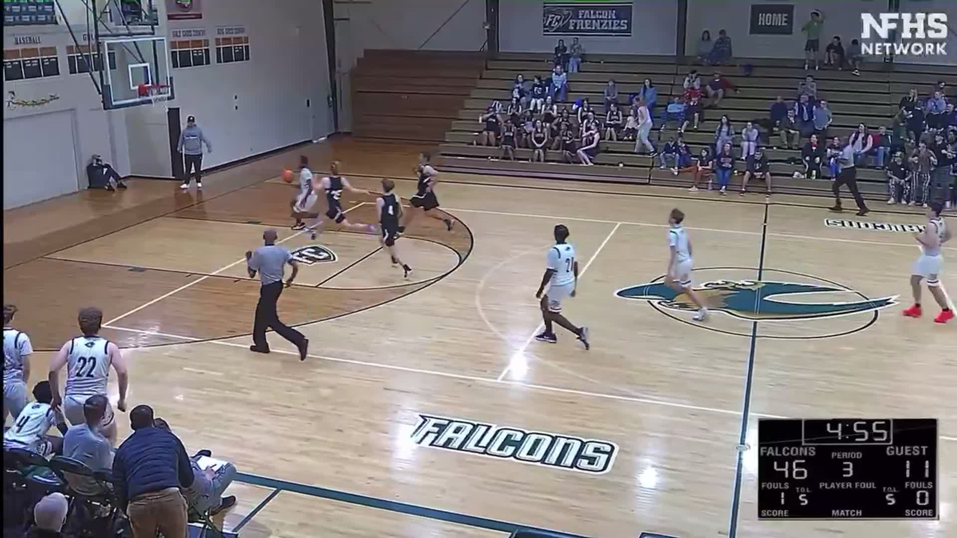 Fast break dunk for Eugene Amadi!