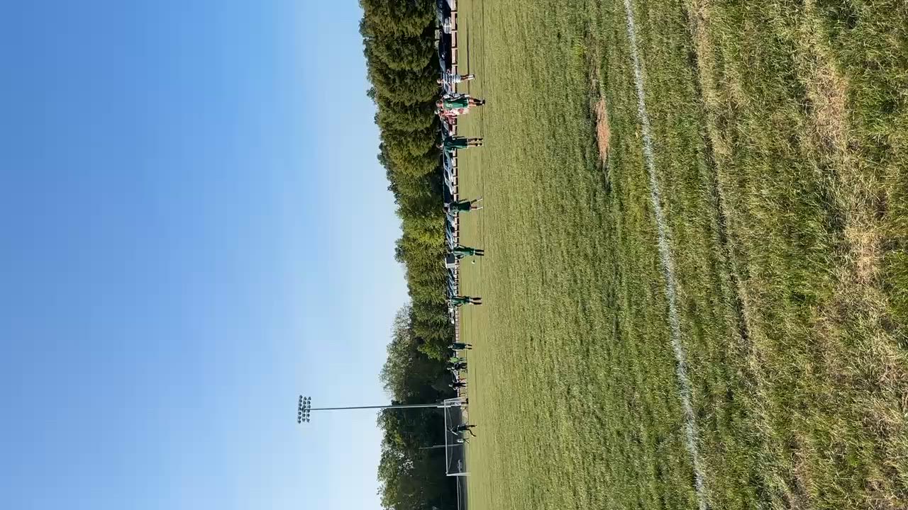 Zephaniah Klotz scores on a direct kick