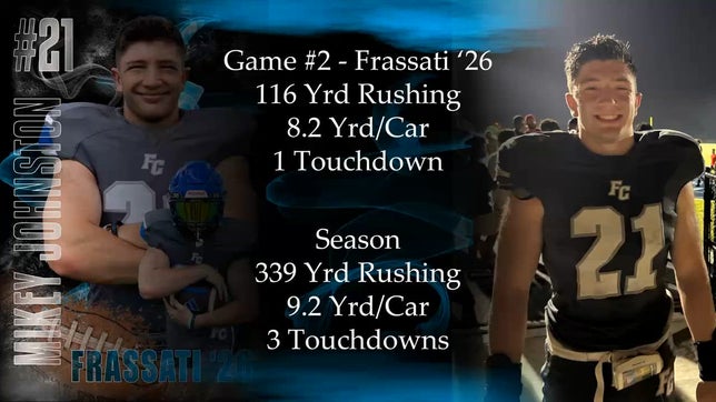 Mike Johnston #21 RB. 4.49 Forty, 340 Bench, 2.71 GPA