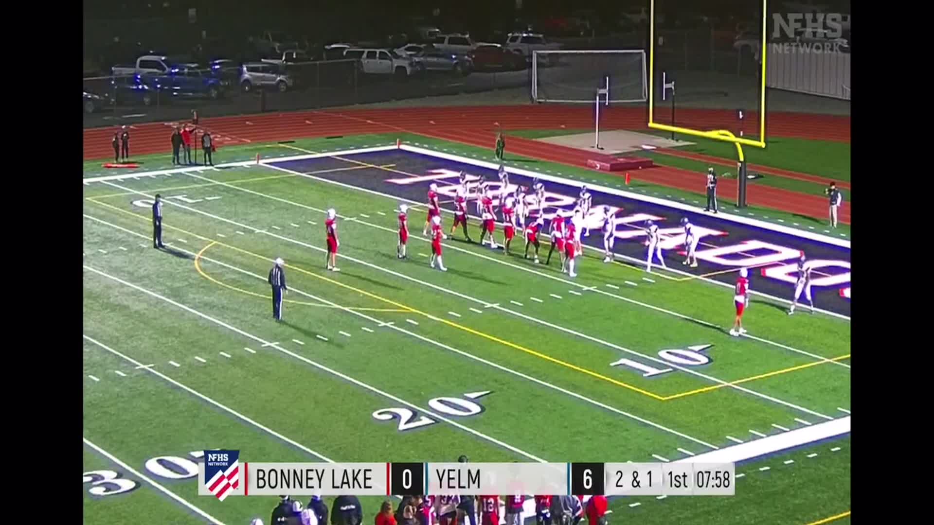 1st quarter YELM #66 Chris Hauss for the 2 point conversion