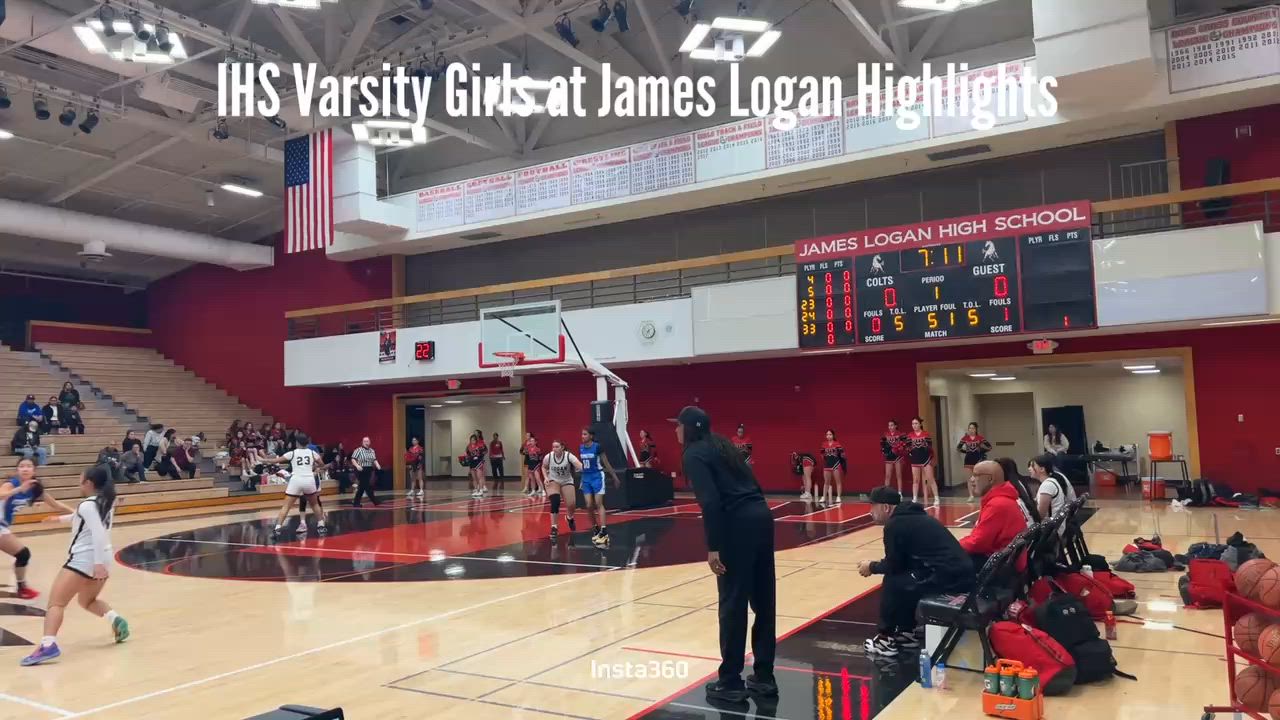 IHS Varsity Girls at James Logan 1/13/26