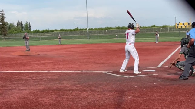 #27 hits a double