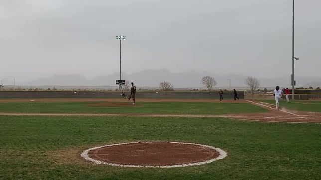 Israel took charge and started the game off with a homerun again Alamogordo.