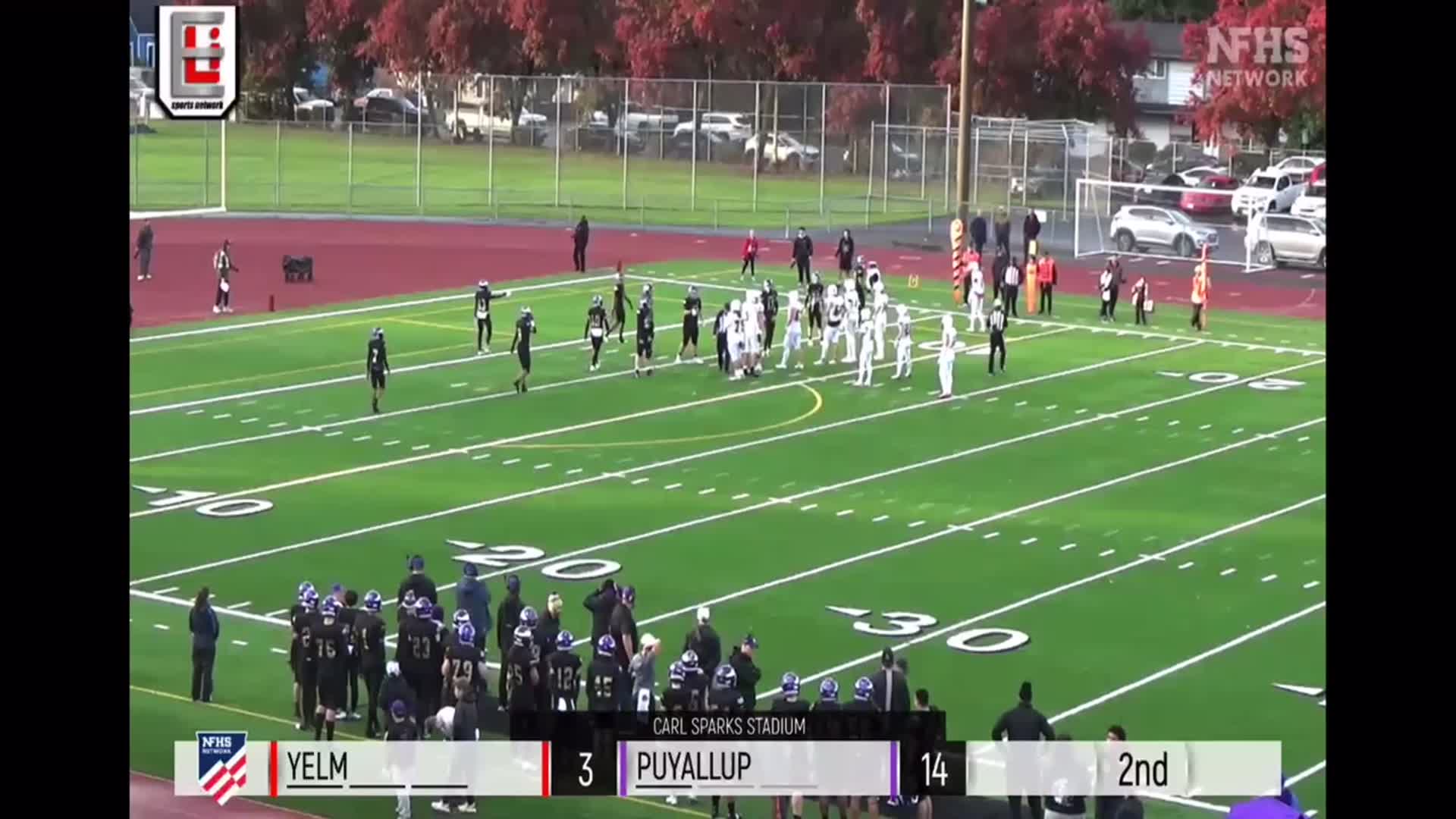 2nd quarter YELM #16 Nathan Ford for a 7 Yard Touchdown run plus #2 Gunner Westbrooks with the 2 pts conversion