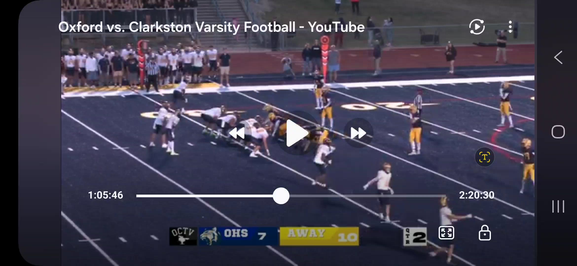 Hank Hornung TD closing seconds