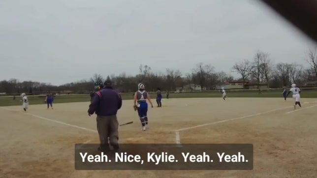 Left field 3 run Bomb VS. Crete Monee Warriors