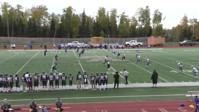 An absolutely filthy juke, and he might go all the way! TOUCHDOWN!