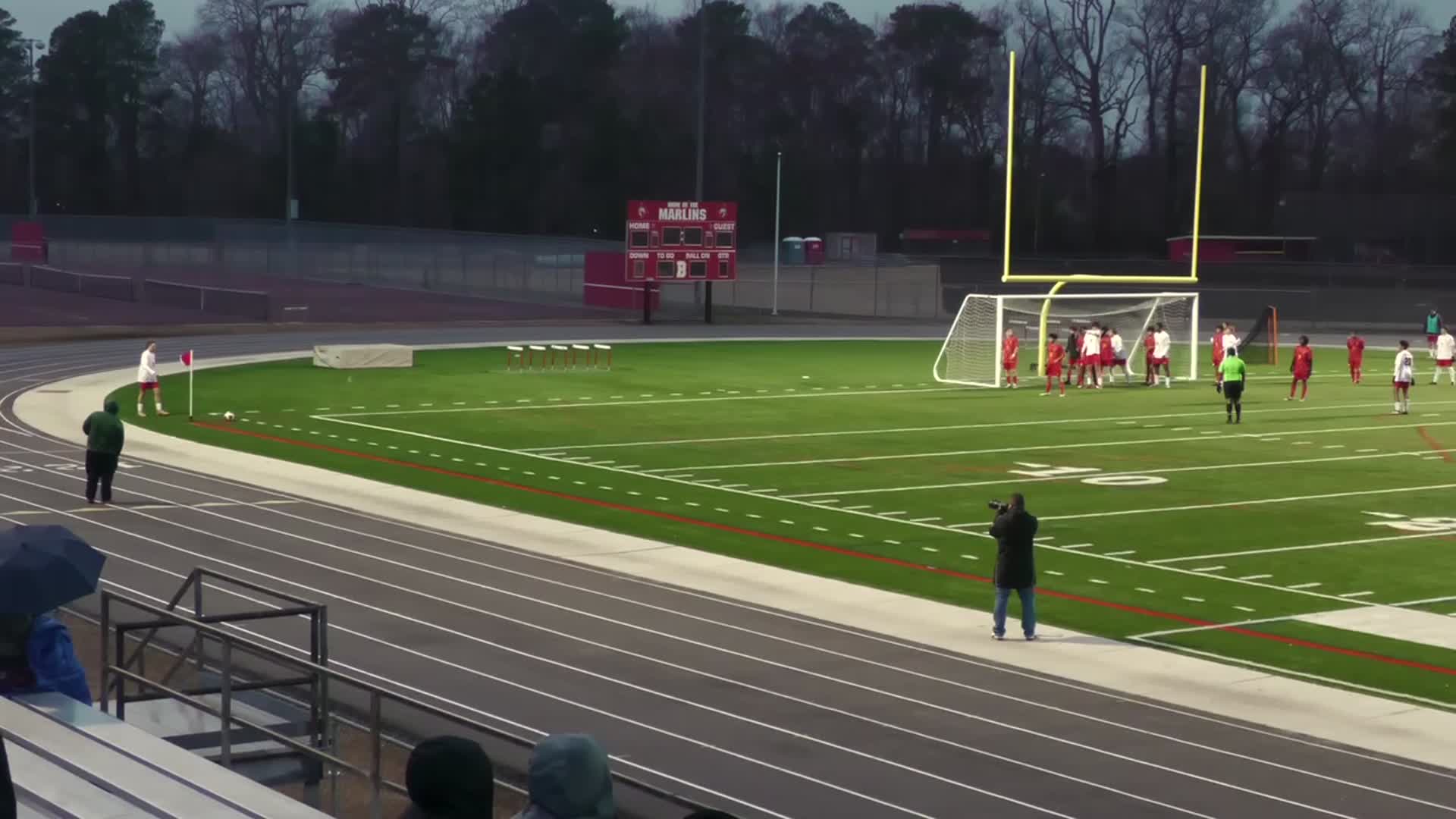 2025-03-14 vs Bayside - Goal Ben Mercer