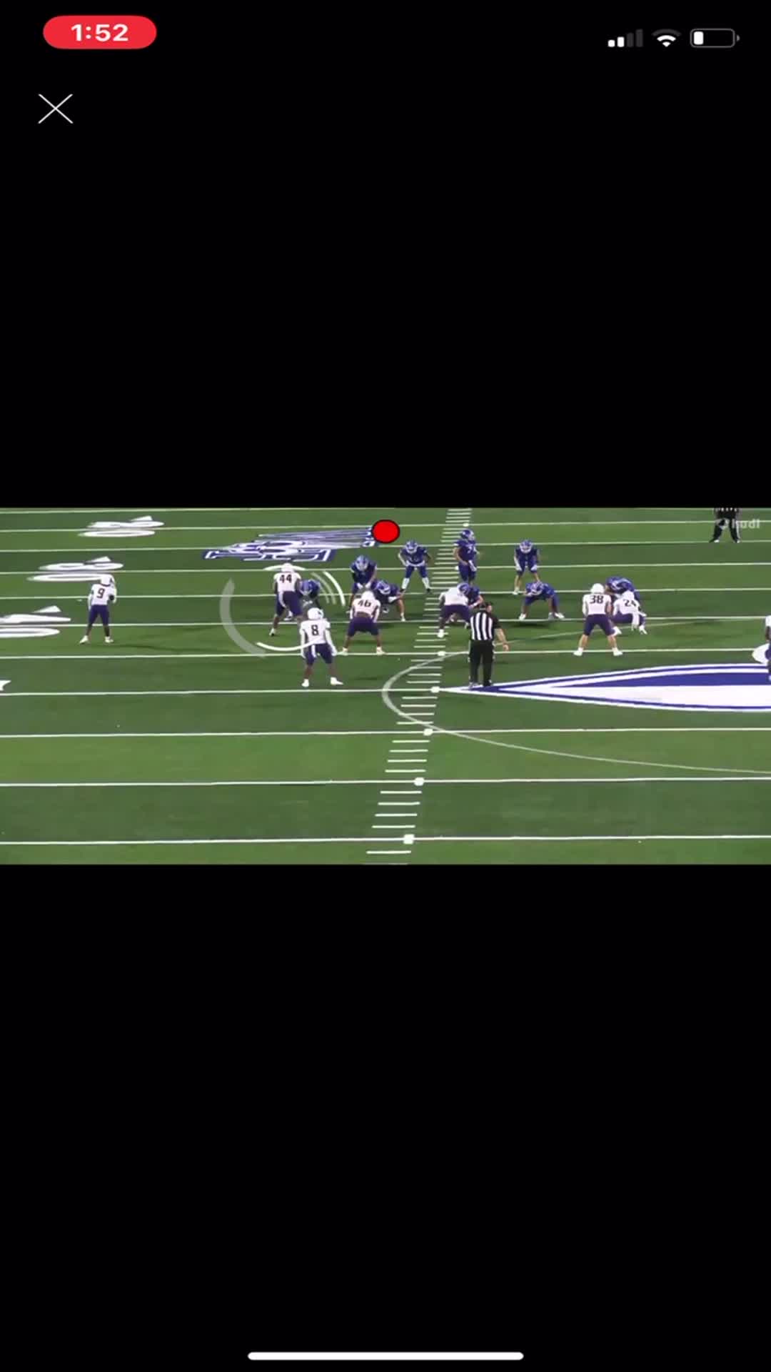 First varsity game