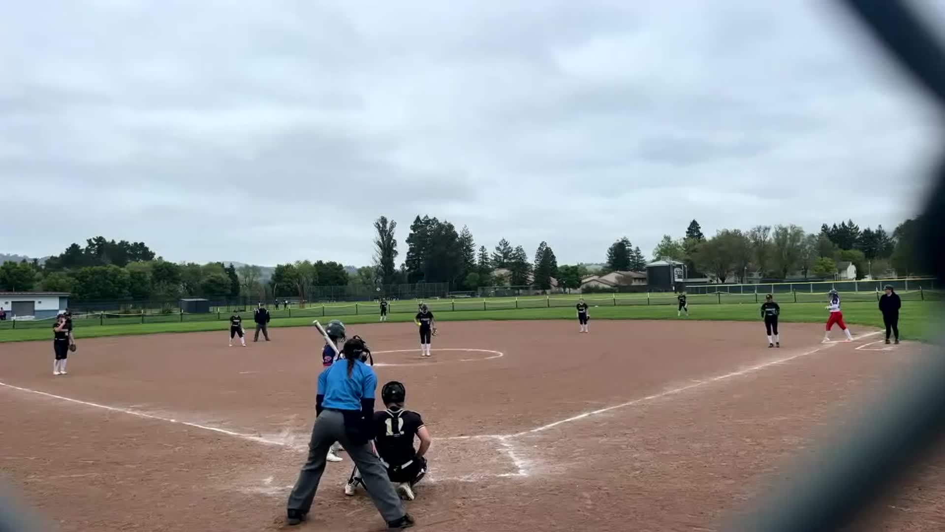 Double play from the second base