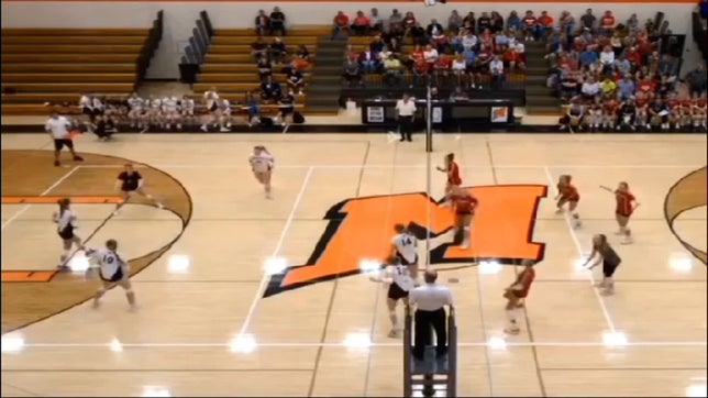 Ava's highlights from the 3-1 win over Mishicot. Hitting left, right, middle and quick defense. Aggressive serving aces. Makiah Krause with athletic placement in assists.