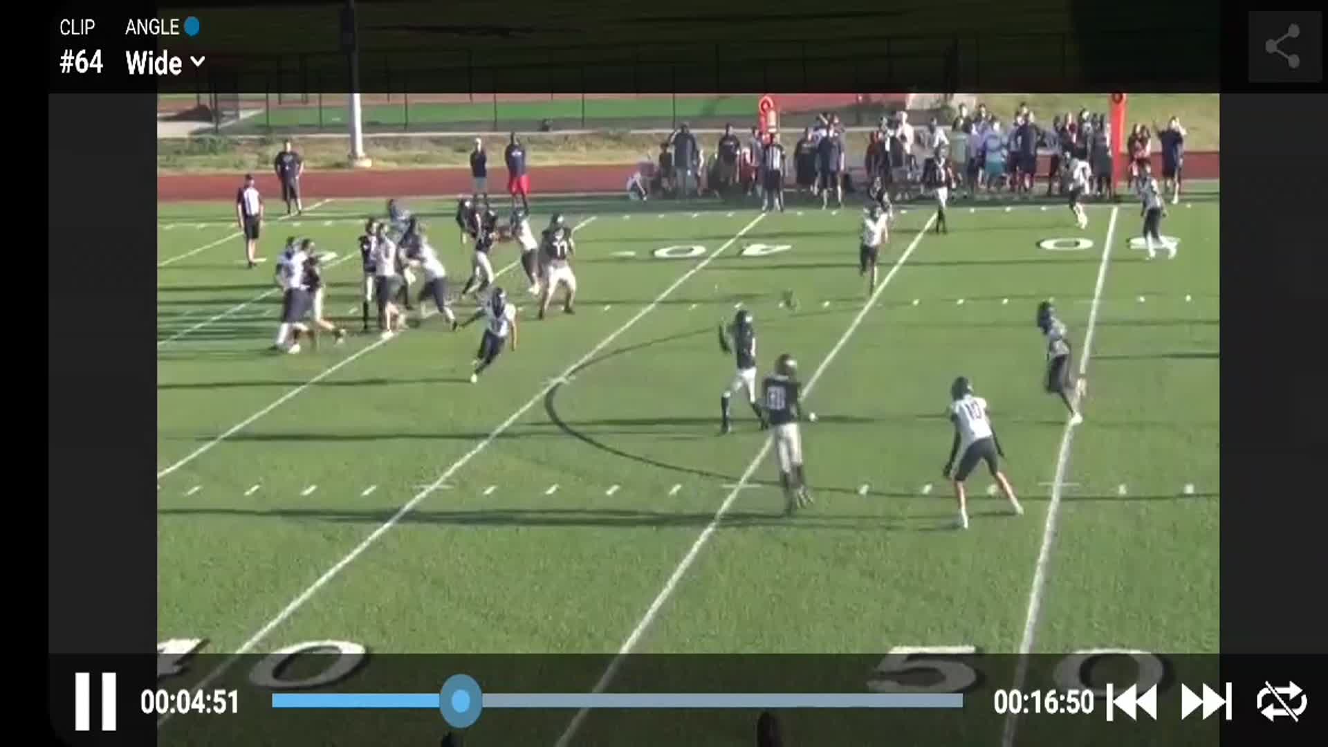 My interception returned for 40yds