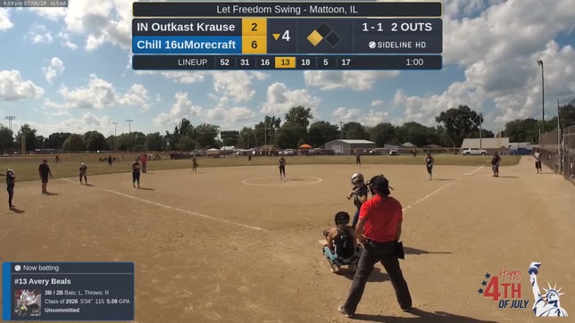 RBI single with an error in CF