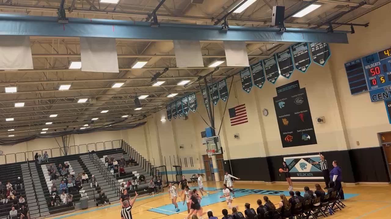 #30 left handed to the hoop for two