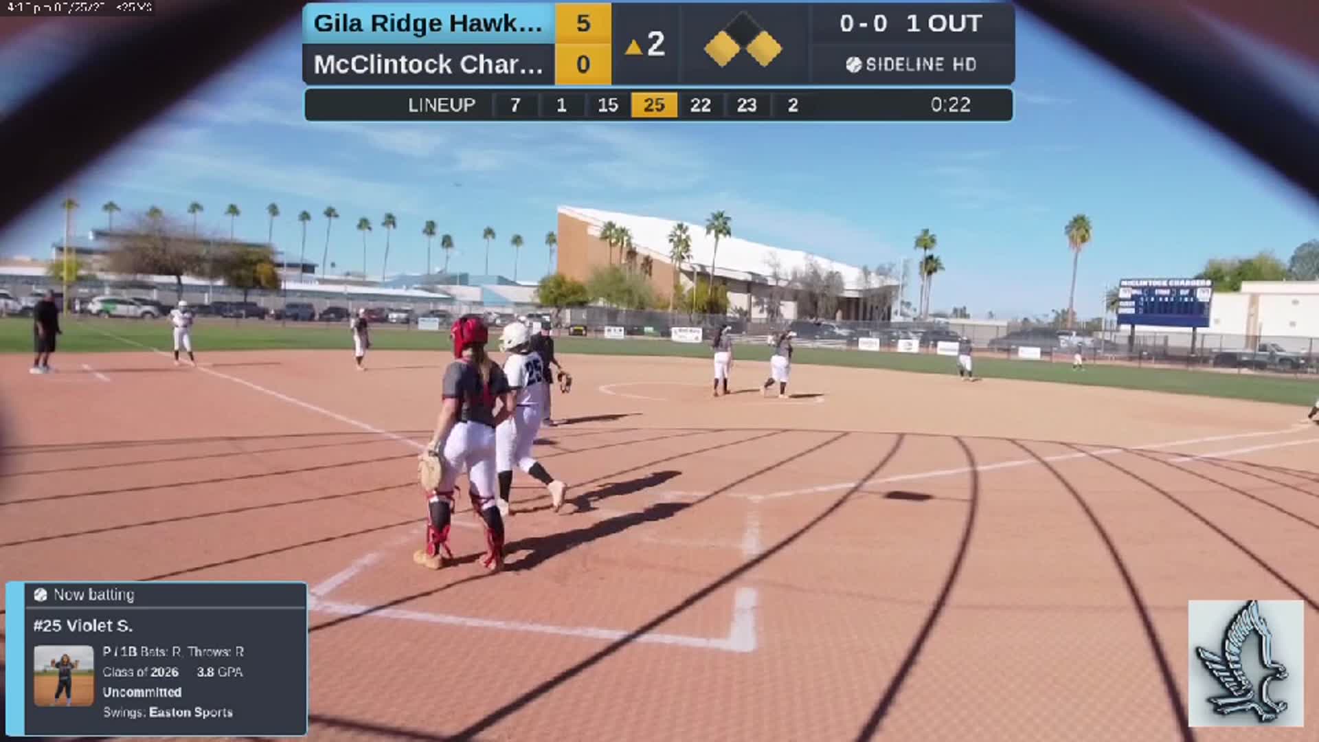 Violet's 3 run home run