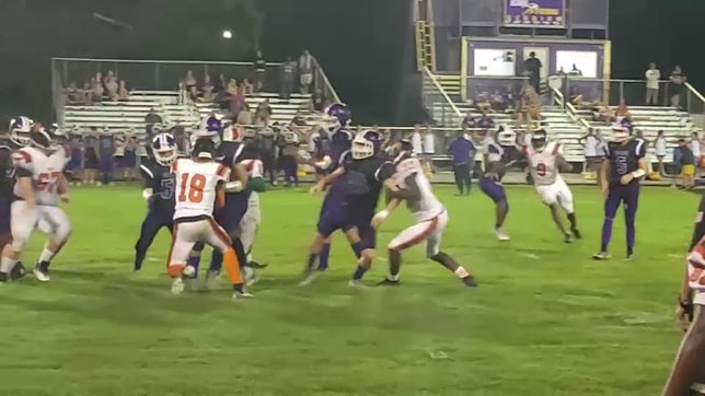 Albert Simmons jr #11 with the tackle