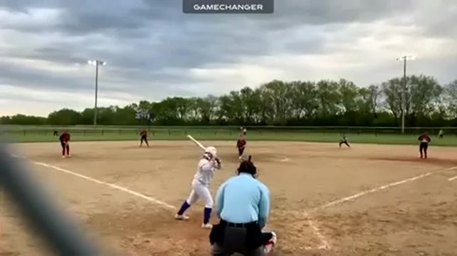 This home run broke the season and career record for the school