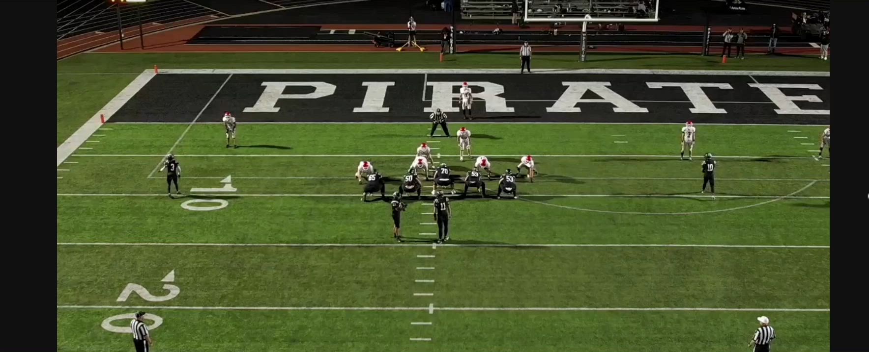 Perkins won 41-6 over Huron Sam Schweinfurth #11 pass to Bryce Davie #3 backwards pass to Joey Ziegler #65 for the TD