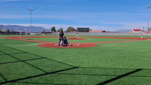 Jacob Farias 1st hit (double to left center)