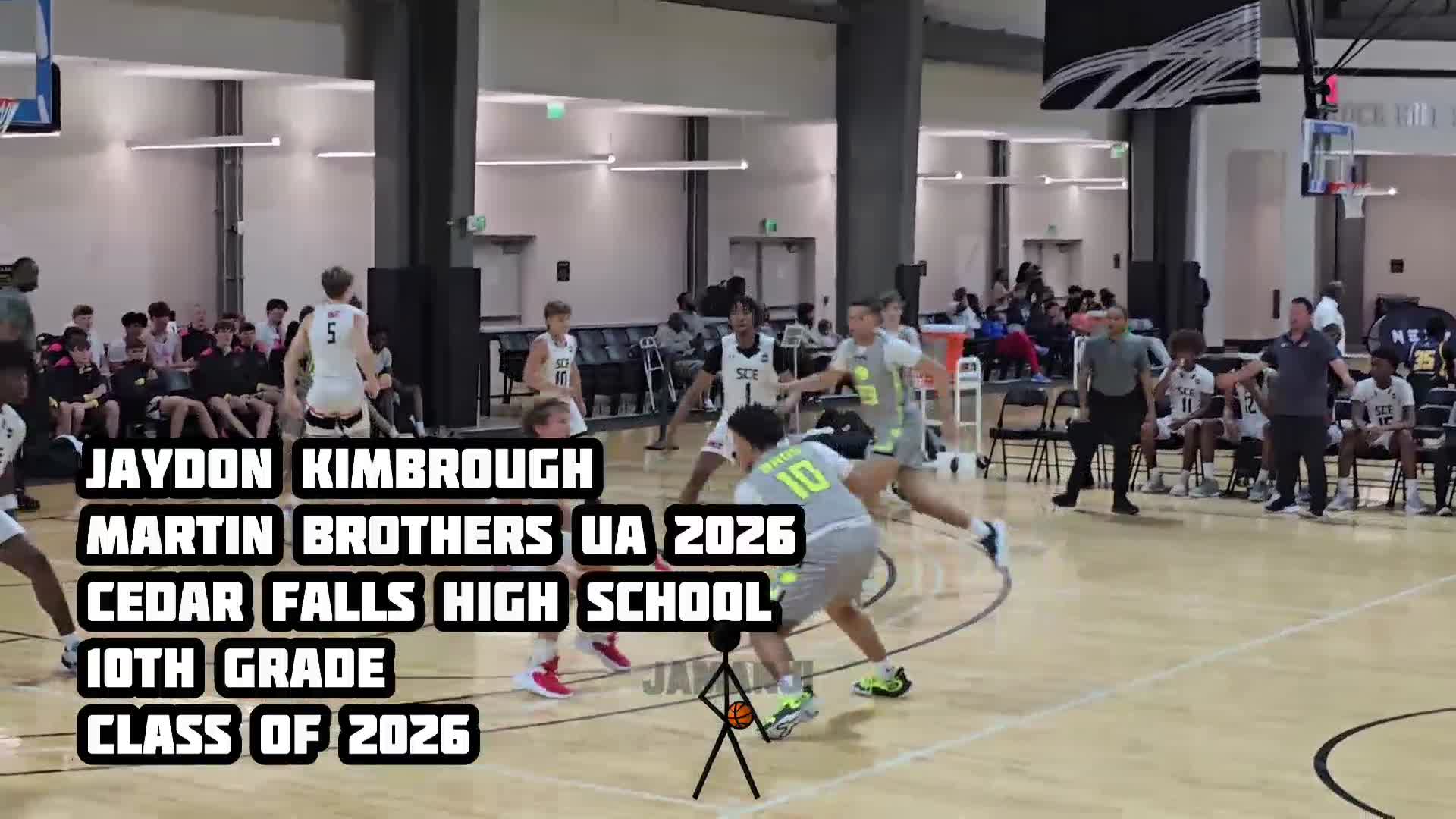 Jaydon Kimbrough 
Martin Brothers UA 2026
Cedar Falls High School 
10th Grade 
Class of 2026