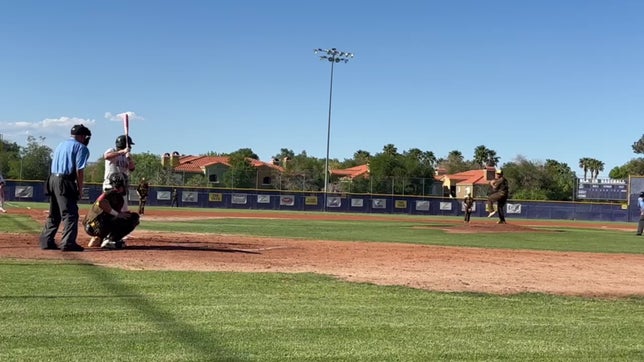 Playoff game 1-0 game and Ayden rips a 3 run HR. His 1st HS career HR.