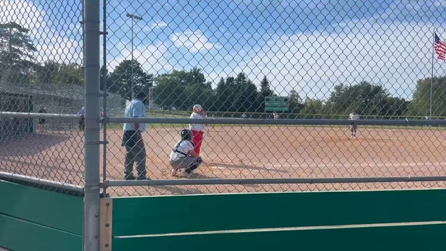 Top 3rd game tied 1-1 @ Benson first pitch taken out over LF fence