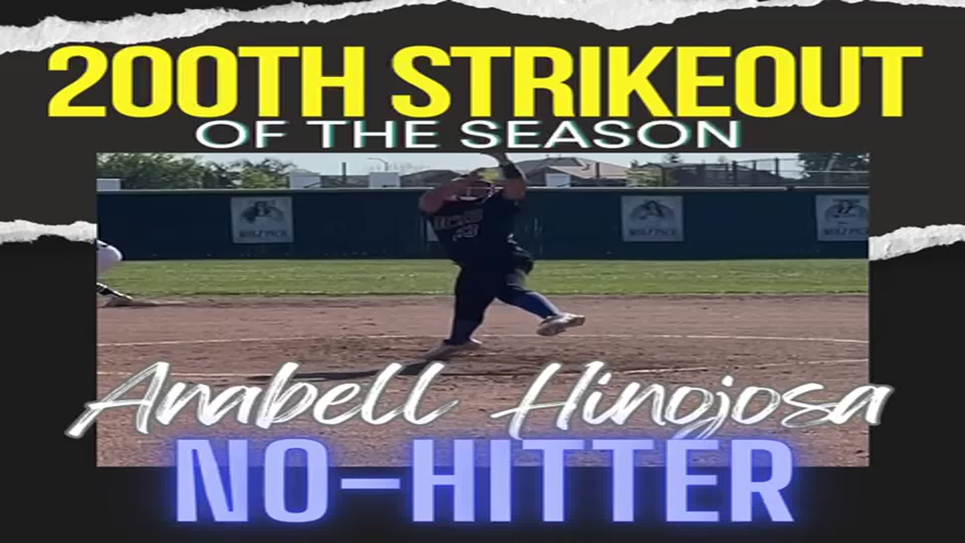 Anabell's 200th strikeout of the season.