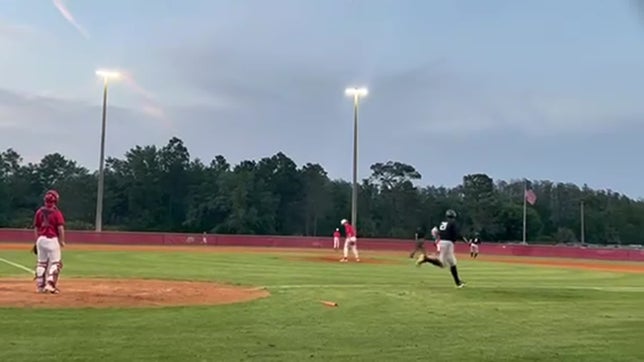 In the top  of the 4th. Wharton's Daniel Munoz breaks the 1-1 stalemate, with a two run no doubter over CF . Munoz went 3/4 with 3 RBI's. Zach Chandler closed out the game, with two old school "Le Lobs " earning a standing ovation from both sides.