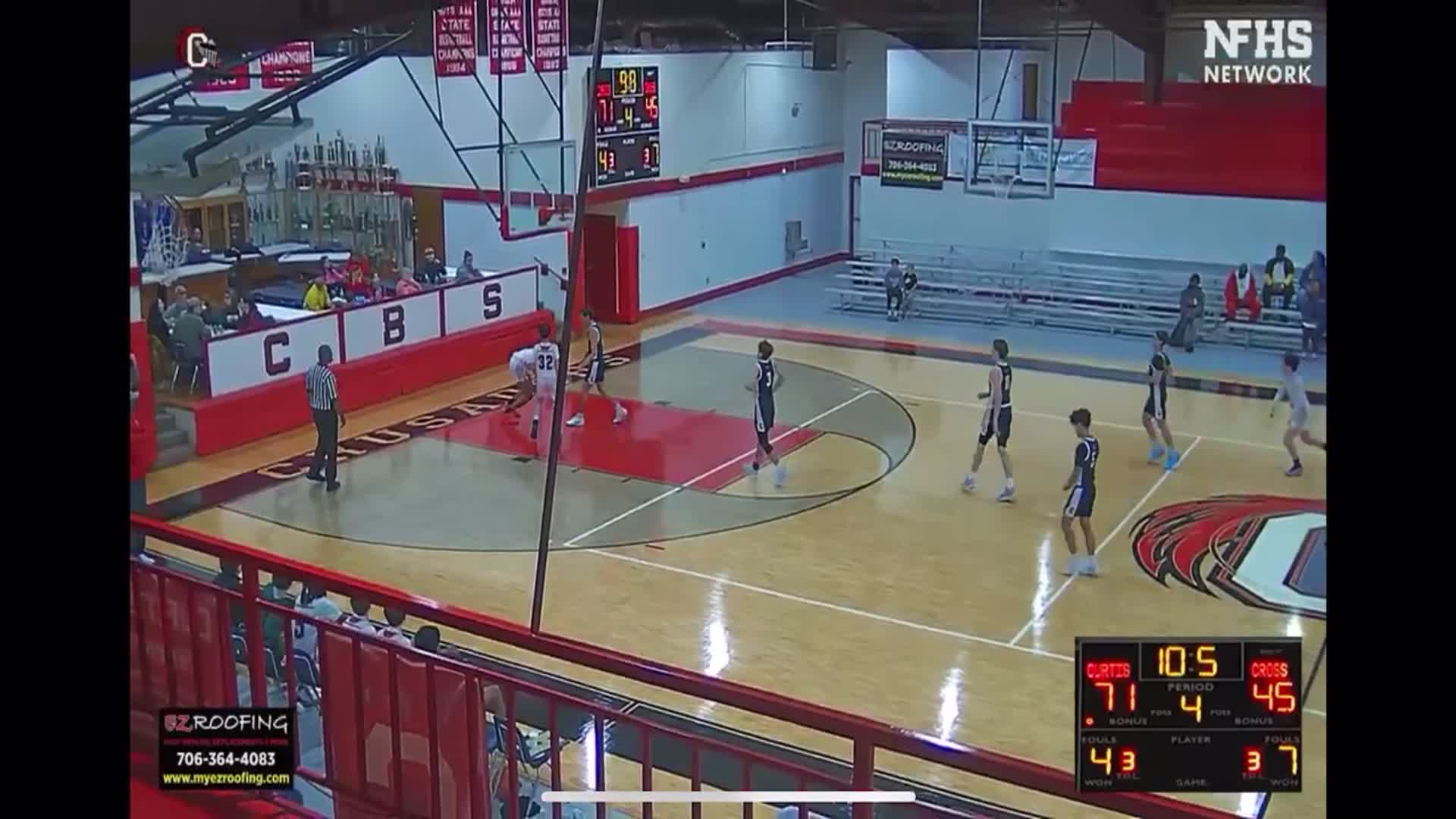 End game dunk on Cross!