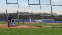 Another great hit off of the centerfield wall by Hayden Manson Central HS c/o 2023