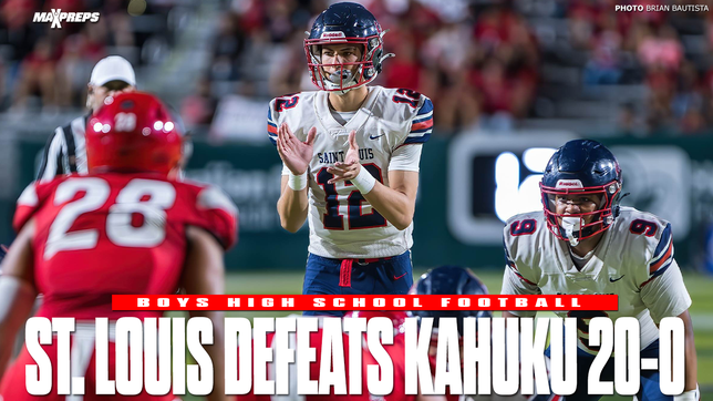 Saint Louis marched into Red Raider country and beat Kahuku 20-0.