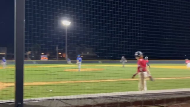 Double pulled to left against Varsity Clear Spring